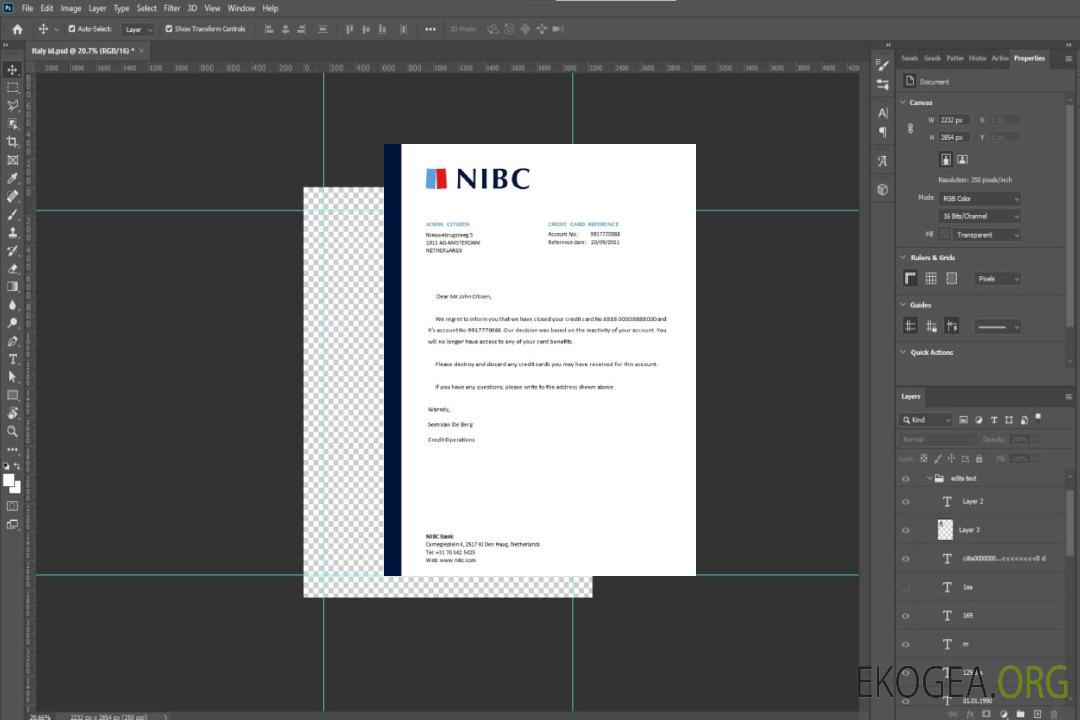 Référence Pays , Bas , NIBC bank , closure template
